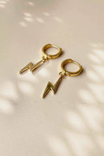 Load image into Gallery viewer, FORMATION | Lightning Huggie Earrings | Gold Plated