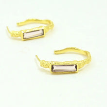 Load image into Gallery viewer, NOYRE BERLIN | Morgane Hoop Earrings | Rhodolite