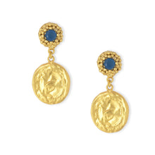 Load image into Gallery viewer, ASHIANA | Poppy Flower Stud Coin Earrings