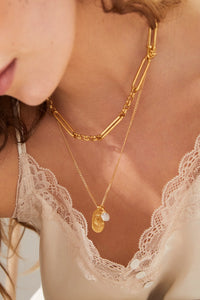 FORMATION | Luna Moonstone Necklace | Gold Plated