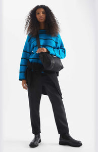 LOREAK MENDIAN | Bande Pullover | Blue - LONDØNWORKS
