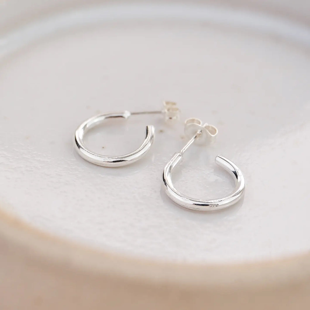 LUCY KEMP | Everyday Mini Circle Hoops | Sterling Silver - LONDØNWORKS
