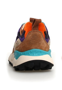 FLOWER MOUNTAIN | Yamano 3 Suede/Nylon Sneakers | Light Brown-Beige-Violet