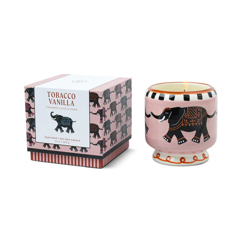 PADDYWAX | Adopo Elephant Candle | Tobacco Vanilla
