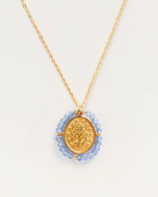 Load image into Gallery viewer, PALAS | Santa Maria Necklace | Gold Plated | Sky Blue - LONDØNWORKS
