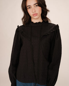 GRACE & MILA | Seduisante Blouse | Black - LONDØNWORKS