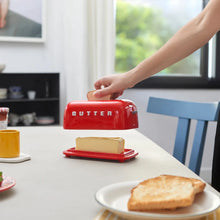 Load image into Gallery viewer, OLI OLSEN | Balvi Toasty Ceramic Butter Dish | Red