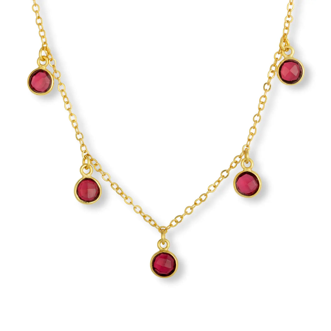 ASHIANA | Maeve Tourmaline Charm Necklace