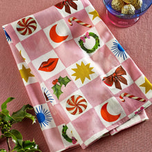 Load image into Gallery viewer, ELEANOR BOWMER | Kissmas Checkerboard Tea Towel - LONDØNWORKS