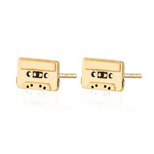 Load image into Gallery viewer, SCREAM PRETTY | Mix Tape Stud Earrings | Gold Plated
