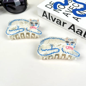 THE DIVA SOAP | Cute Persian Cat Acetate Hair Clip - LONDØNWORKS