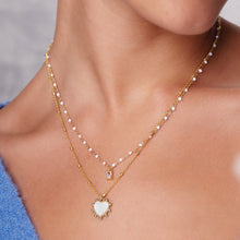 Load image into Gallery viewer, ASHIANA | Cayenne Sacred Heart Charm Necklace | Gold