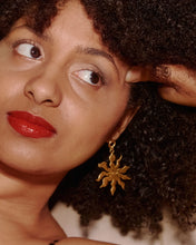 Load image into Gallery viewer, PALAS | Sol Sun Shaped Dangle Earrings | Gold Plated - LONDØNWORKS