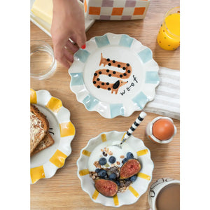 CAROLINE GARDNER | Woof Sausage Dog Plate - LONDØNWORKS