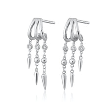 Load image into Gallery viewer, SCREAM PRETTY |  Illusion Claw Drop Earrings | Sterling Silver