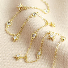 Load image into Gallery viewer, LISA ANGEL | Crystal Star Charm Choker Necklace | Gold - LONDØNWORKS