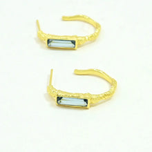 Load image into Gallery viewer, NOYRE BERLIN | Morgane Hoop Earrings | Blue Lolite