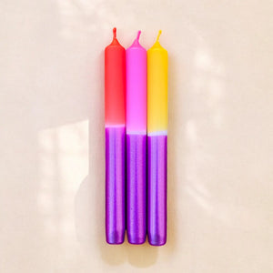 PINK STORIES | Dip Dye Neon Candles | Berry Burst