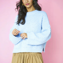 Load image into Gallery viewer, CARA &amp; THE SKY | Darwin Oversized Chunky Knit Jumper | Blue