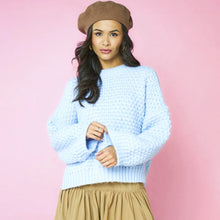 Load image into Gallery viewer, CARA &amp; THE SKY | Darwin Oversized Chunky Knit Jumper | Blue