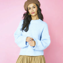 Load image into Gallery viewer, CARA &amp; THE SKY | Darwin Oversized Chunky Knit Jumper | Blue