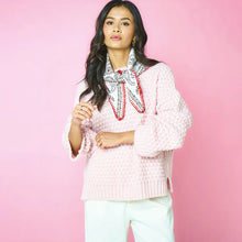 Load image into Gallery viewer, CARA &amp; THE SKY | Darwin Oversized Chunky Knit Jumper | Pink
