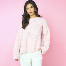 Load image into Gallery viewer, CARA &amp; THE SKY | Darwin Oversized Chunky Knit Jumper | Pink