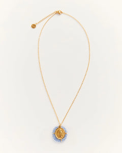 PALAS | Santa Maria Necklace | Gold Plated | Sky Blue - LONDØNWORKS