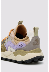 FLOWER MOUNTAIN | Yamano 3 Suede/Nylon Sneakers | Military-Taupe-Violet