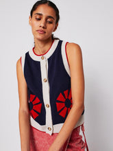Load image into Gallery viewer, BOBO CHOSES | Flower Knitted vest | Navy - LONDØNWORKS