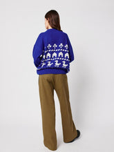 Load image into Gallery viewer, BOBO CHOSES | Farm jacquard oversize jumper | Blue - LONDØNWORKS