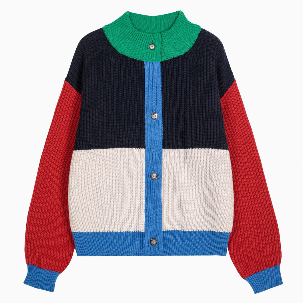 BOBO CHOSES | Color Block Cardigan | Multi - LONDØNWORKS