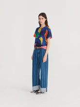 Load image into Gallery viewer, BOBO CHOSES | Striped Wide Leg Denim Pants