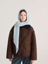 Load image into Gallery viewer, BOBO CHOSES | Knitted Hooded Scarf | Ice Blue