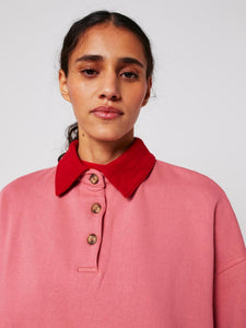 BOBO CHOSES | Colour Block Polo Sweatshirt | Pink - LONDØNWORKS