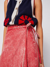 Load image into Gallery viewer, BOBO CHOSES | Wrapped Cotton Skirt | Washed Red - LONDØNWORKS