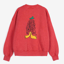 Load image into Gallery viewer, BOBO CHOSES | Hidden Monster Relaxed Sweatshirt | Faded Red