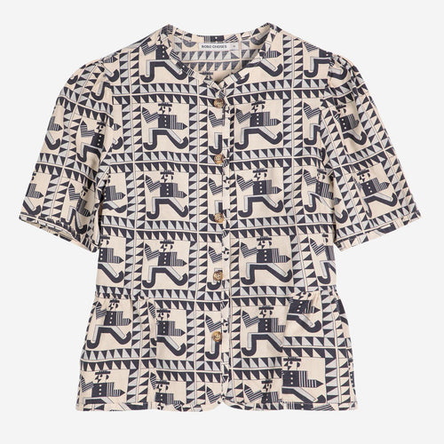 BOBO CHOSES | Mr Pencil Peplum Blouse | Multi - LONDØNWORKS