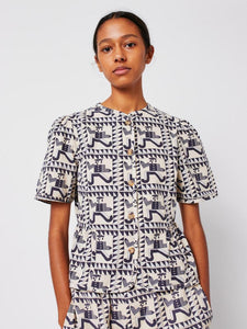 BOBO CHOSES | Mr Pencil Peplum Blouse | Multi - LONDØNWORKS