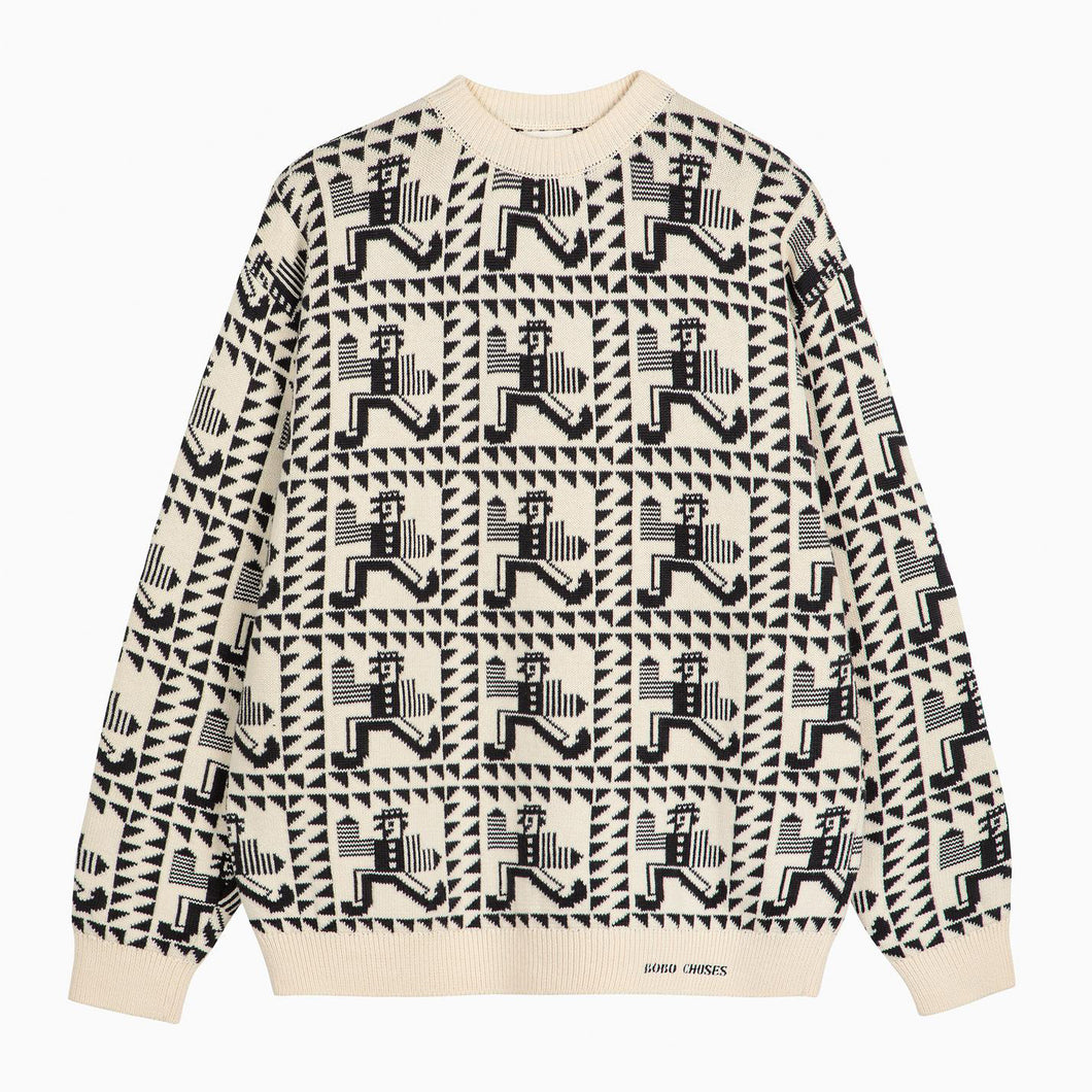 BOBO CHOSES | Mr Pencil Relaxed Jaquard Jumper - LONDØNWORKS