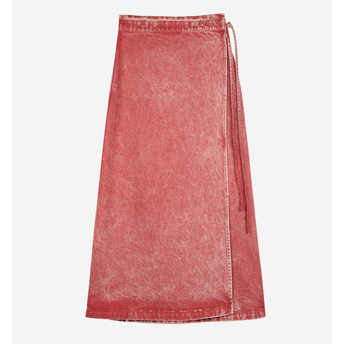 BOBO CHOSES | Wrapped Cotton Skirt | Washed Red - LONDØNWORKS