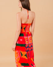 Load image into Gallery viewer, GRACE &amp; MILA | Myrte dress | Red/Multi - LONDØNWORKS