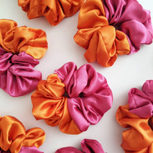 Load image into Gallery viewer, CUSTARD CLOTH | Oversized Scrunchie | Pink and Orange - LONDØNWORKS