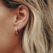 Load image into Gallery viewer, NORDIC MUSE | Mini Twist Leverback Huggie Earrings | Gold - LONDØNWORKS