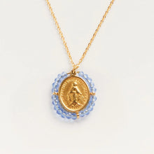 Load image into Gallery viewer, PALAS | Santa Maria Necklace | Gold Plated | Sky Blue - LONDØNWORKS