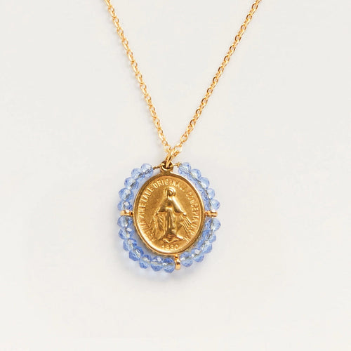 PALAS | Santa Maria Necklace | Gold Plated | Sky Blue - LONDØNWORKS