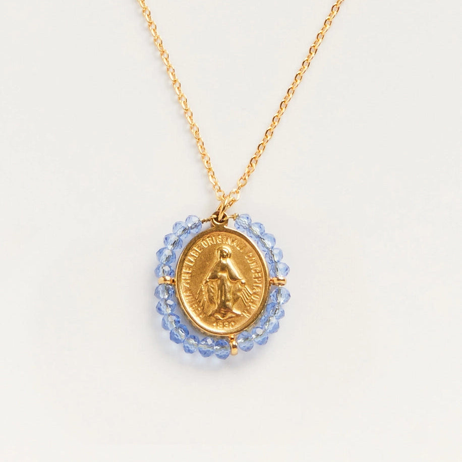 PALAS | Santa Maria Necklace | Gold Plated | Sky Blue - LONDØNWORKS