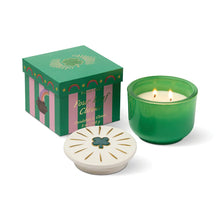 Load image into Gallery viewer, PADDYWAX | Charmed Glass Four Leaf Clover Candle | Dandelion &amp; Clover