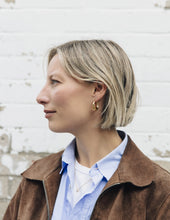 Load image into Gallery viewer, NORDIC MUSE | Bold Crescent Hoop Earrings | Gold - LONDØNWORKS