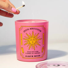 Load image into Gallery viewer, NORTH MUSE | Crystal Manifestation Candle | Sicilian Lemon